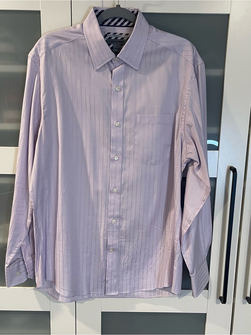 Johnston & Murphy Lavender Pinstripe Dress Shirt